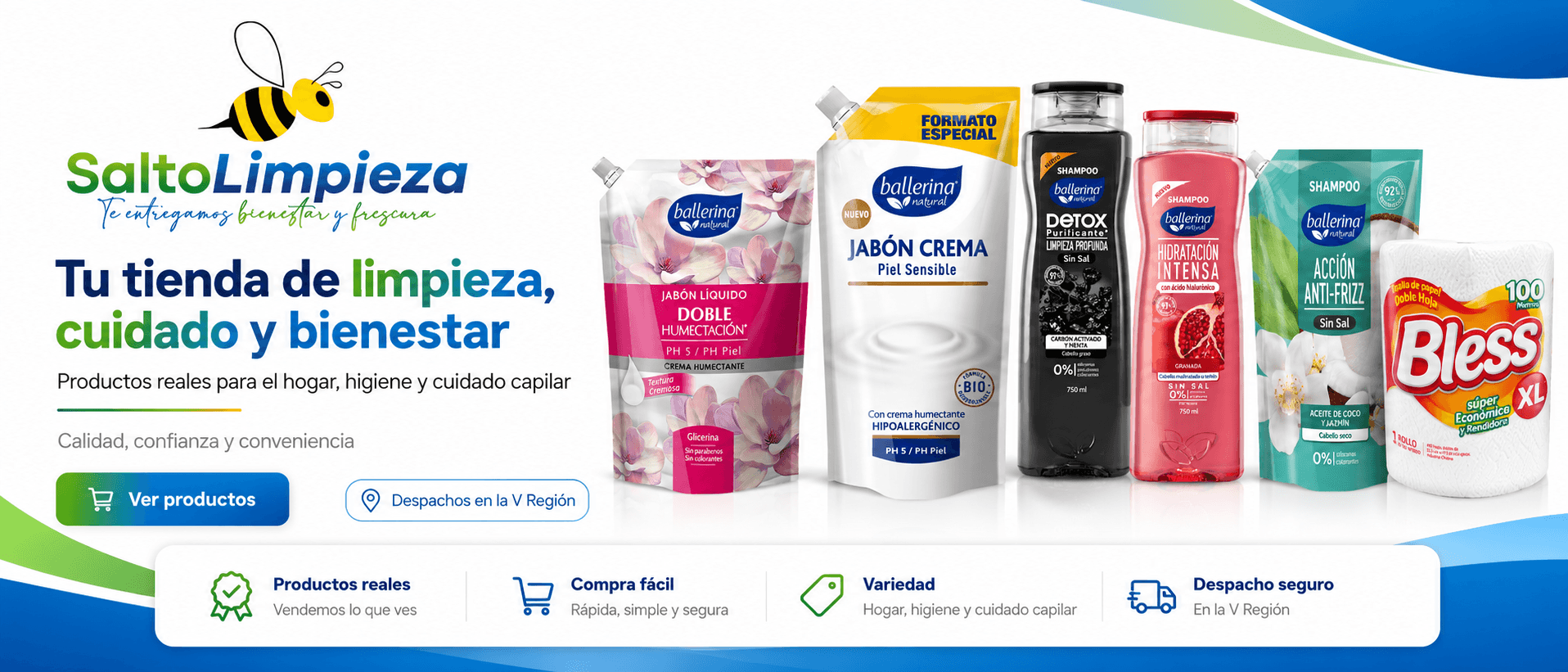 SaltoLimpieza, tu tienda de limpieza, cuidado y bienestar